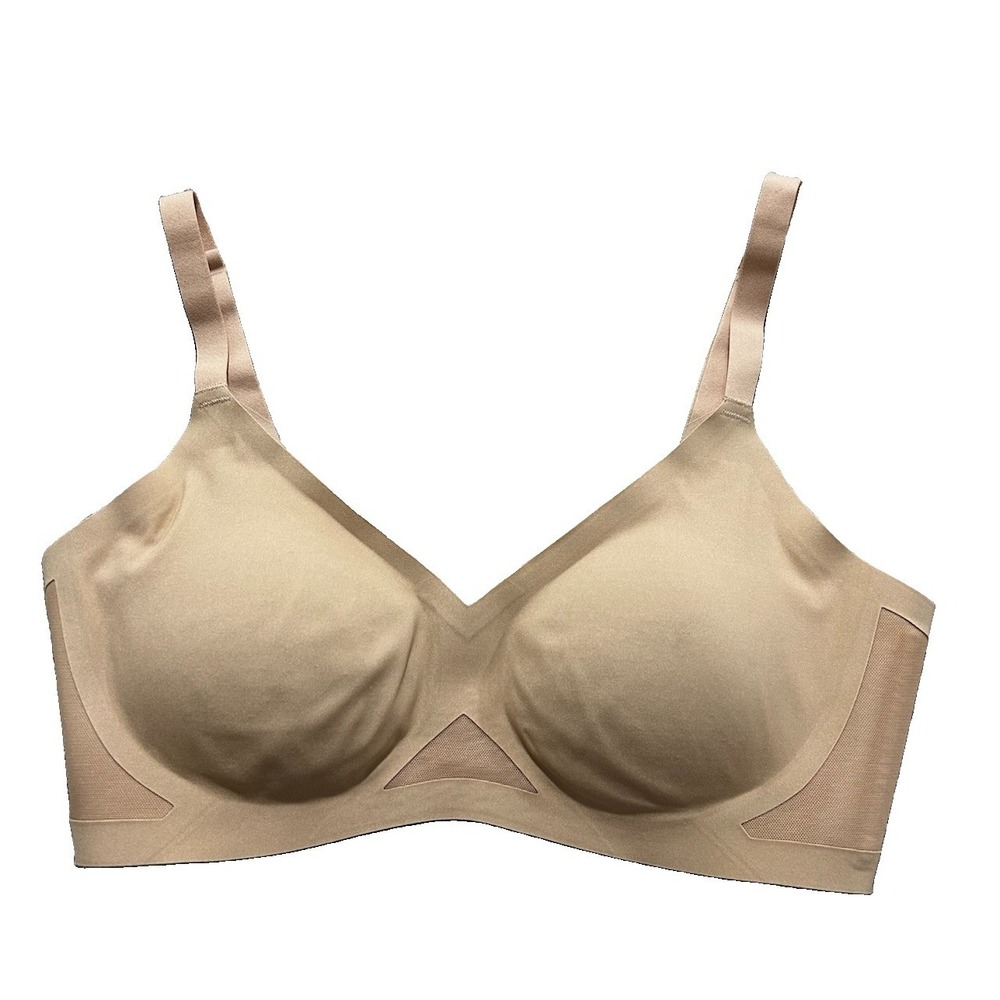 HoneyLove Crossover Bra Size S Lightly Lined Wireless Comfort Beige